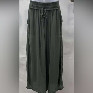 WILFRED ARITZIA Nanterre La Boheme Modal Wide Leg Boho Crop Pants